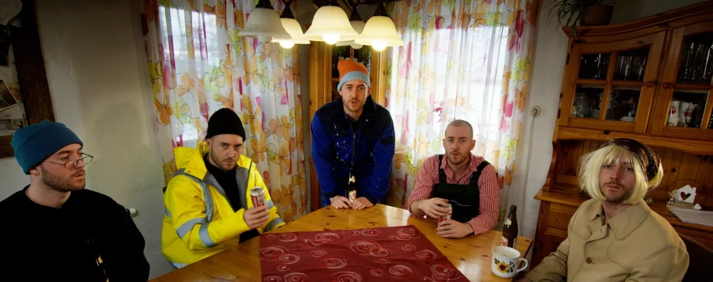 Comedian AustrianKiwi playing different characters in a sketch filmed by Holy Moly films.